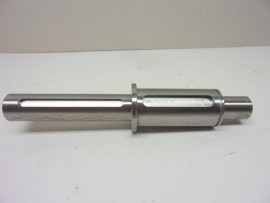 SMO bv. Acéltengely, gépalkatrész, ékpályákkal, 247mm hossz, 25/40/28mm átmérő, 