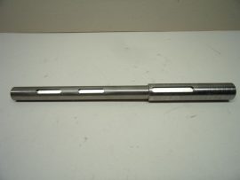 SMO bv. Acéltengely, gépalkatrész, 315mm hossz, 20/25mm átmérő, ékpályákkal