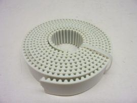 Acélszálas 5M Profilú, olajálló poliuretán fogasszíj, 25mm széles, 3,85mm vastag, 5mm fogközéptáv, 2,2m hossz, R025HT5A,  