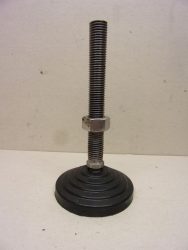 Csuklós géptalp, önbeállós szintezőtalp, M16x120 menet, 80mm átmérőjű műanyag talp, 