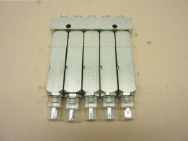 SKF Lincoln 85770-5, SL-V 5 point zsír-adagoló, 5 körös központi elosztó modul, SL-V sorozatú adagolókészülékek egyvezetékes kenőrendszerekben való használatra