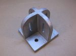   Bosch Rexroth alumínium MGE Talplemez, Merevítőprofil, 10mm, 120x120x110 mm, Rexroth 3842527553, 