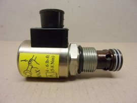 VICKERS SV3-12-C-0-00-24D, 02-161062, hidraulikus patronszelep, 300AA00082A, MCSCJ024DG000010, 24VDC mágnestekerccsel, 2/2 NC, 210 bar (3000 psi) és 114 l/perc (30 USgpm), 2 utas, 2 pozíciójú, alapállapotban zárt