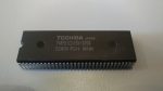   Toshiba TMP87CS39N-3393 mikrokontroller, IC, 8-BIT, MROM, 8MHz, PDIP64, single chip microprocessor TLCS-870 Series, (= TMP91C642AN)