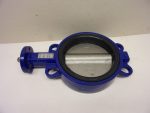   BXH CF8M pillangószelep hajtókar nélkül, DN150, rozsdamentes acél, 150mm belső átmérő, 125C°, PN16, EN GJS 400-15, EPDM ülékkel, szürkeöntvény házzal
