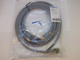 Kábel, csatlakozókábel mágnestekercshez stekkerrel, LED, 24VDC, 5m, 3 eres, Festo 174845