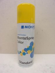 Montó MontoSpray Color Standard, sárga színű szintetikus zománcfesték, 200ml, Zománc spray, bármilyen felületen, beltéri vagy kültéri használatra, jó kopássi és UV ellenállással. Montó MontoSpray Color Standard, sárga színű szintetikus zománcfesték, 200ml, Zománc spray, bármilyen felületen, beltéri vagy kültéri használatra, jó kopássi és UV ellenállással.