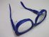 UG DIN 27 0196 CE, UG 1S DIN védőszemüveg, kék állítható keret-víztiszta polikarbonát lencse