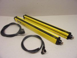 Optikai fényfüggöny adó+vevő pár, SICK C 4000 micro, C41E-0301AG300 + C41S-0301AA300, 300 mm, 1023458 + 1023459, TYP 4/SIL3 V01.01, biztonsági fénysorompó
