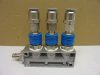 Festo FR-4-1/2B, 6704 Pneumatikus elosztó modul, 3 db. KD4-1/2-A, 2145 gyorscsatlakozóval, és hozzá való 12mm-es push-in gyorscsatlakozós ellendarabokkal Festo FR-4-1/2B, 6704 Pneumatikus elosztó modul, 3 db. KD4-1/2-A, 2145 gyorscsatlakozóval, és hozzá való 12mm-es push-in gyorscsatlakozós ellendarabokkal