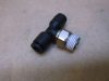 Pneumatikus T gyorscsatlakozó, Legris 31080410, 3108 04 10, push-in, forgatható, G1/8", 2x4mm-es csőhöz, menetes cső-cső adapter