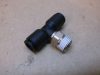 Pneumatikus T gyorscsatlakozó, Legris 31080610, 3108 06 10, push-in, forgatható, G1/8", 2x6mm-es csőhöz, menetes cső-cső adapter