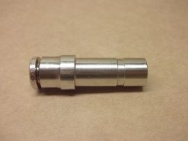 Pneumatikus fém átalakító gyorscsatlakozó, egyenes cső-cső adapter, toldó, összekötő, szűkítő, 10mm apa / 6mm anya, 10mm gyorscsatlakozóba a szár, 6mm cső a másik felébe (578308, NPQH-D-S10-Q6)