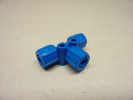 Festo FCK-3-PK-6-KU (6275) pneumatikus T-elosztó, névleges átmérő 6,0 mm, max.10 bar, műanyag T-csatlakozó, menetes szorítóval, 6mm csőbelsőhöz, 