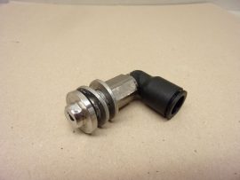 LEGRIS 31921213, 12mm-es 90°-os pneumatikus forgó gyorscsatlakozó, 1/4" menet, + TW 339 falonátvezető idom tömítéssel, 