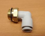   SMC KQ2L08-G03 pneumatikus 90°-os, elfordítható push-in gyorscsatlakozó, 8mm csőhöz, G1/2" párhuzamos külső menet, 