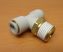 SMC KQ2T10-04S pneumatikus push-in gyorscsatlakozós T-elosztó, R1/2" külső kúpos menettel, 10mm csövekhez 