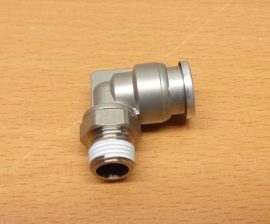 SMC KQB2L08-01S pneumatikus 90°-os fém push-in gyorscsatlakozó, 8mm csőhöz, R1/8" kúpos külső menet, SMC KQB2L08-01S pneumatikus 90°-os fém push-in gyorscsatlakozó, 8mm csőhöz, R1/8" kúpos külső menet,