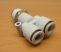 SMC KQ2U10-04S pneumatikus push-in gyorscsatlakozós Y-elosztó, R1/2" külső kúpos menet, 10mm csövekhez SMC KQ2U10-04S pneumatikus push-in gyorscsatlakozós Y-elosztó, R1/2" külső kúpos menet, 10mm csövekhez