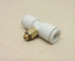   SMC KQ2T06-M6A pneumatikus push-in gyorscsatlakozós T-elosztó, M5 menettel, 6mm csövekhez, 