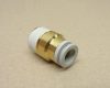 SMC KQ2S08-03S pneumatikus egyenes fém push-in gyorscsatlakozó, 8mm csőhöz, R3/8" külső kúpos menettel, 