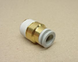 SMC KQ2S08-03S pneumatikus egyenes fém push-in gyorscsatlakozó, 8mm csőhöz, R3/8" külső kúpos menettel, SMC KQ2S08-03S pneumatikus egyenes fém push-in gyorscsatlakozó, 8mm csőhöz, R3/8" külső kúpos menettel,