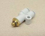   SMC KQ2U04-M5 pneumatikus push-in gyorscsatlakozós Y-elosztó, M5 menet, 4mm csövekhez, 