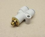   SMC KQ2U06-M6 pneumatikus push-in gyorscsatlakozós Y-elosztó, M6 menet, 6mm csövekhez, 
