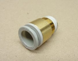 SMC KQ2S12-03S pneumatikus egyenes fém push-in gyorscsatlakozó, 12mm csőhöz, R3/8" kúpos külső menettel, SMC KQ2S12-03S pneumatikus egyenes fém push-in gyorscsatlakozó, 12mm csőhöz, R3/8" kúpos külső menettel,