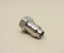 SMC KKA3P-01F-1 pneumatikus egyenes fém gyorscsatlakozó apa, R1/8" kúpos belső menettel, s-csatlakozó visszacsapó szelep nélkül, Stainless steel 304, hozzá használható anya: KKA3S-01F-1 SMC KKA3P-01F-1 pneumatikus egyenes fém gyorscsatlakozó apa, R1/8" kúpos belső menettel, s-csatlakozó visszacsapó szelep nélkül, Stainless steel 304, hozzá használható anya: KKA3S-01F-1