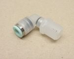   SMC KPL06-02 pneumatikus 90°-os, elfordítható push-in gyorscsatlakozó, 6mm csőhöz, R1/4" külső kúpos menet, tisztaszoba, Stainless steel 304 