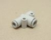 SMC KQ2T04-06A pneumatikus push in gyorscsatlakozós T-idom, 2x4 + 1x6mm csőhöz, 