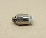   SMC KJH06-M5, Pneumatikus push-in gyorscsatlakozó, egyenes, M5 menettel, 6mm-es csőhöz, 