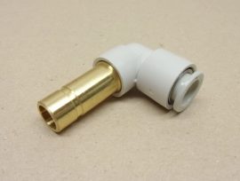 SMC KQ2L10-12 pneumatikus 90°-os cső-cső csatlakozó, 12mm-es réz csőcsonkkal és 10mm-es push-in gyorscsatlakozóval, SMC KQ2L10-12 pneumatikus 90°-os cső-cső csatlakozó, 12mm-es réz csőcsonkkal és 10mm-es push-in gyorscsatlakozóval,