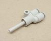SMC KQ2U04-99 pneumatikus push-in gyorscsatlakozós Y-elosztó, 4mm csőcsonk, 2x4mm gyorscsatlakozók, 
