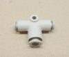 SMC KQ2T04-06 pneumatikus push in gyorscsatlakozós T-idom, 2x4 + 1x6mm csőhöz, 