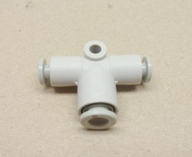 SMC KQ2T04-06 pneumatikus push in gyorscsatlakozós T-idom, 2x4 + 1x6mm csőhöz, 
