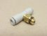SMC KQ2T04-M6A pneumatikus push in gyorscsatlakozós T-idom, 2x4mm gyorscsatlakozó + M6 külső menet, 
