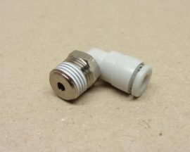 SMC KJL04-01S pneumatikus 90°-os, elfordítható push-in gyorscsatlakozó, 4mm csőhöz, R1/8" külső kúpos menet, SMC KJL04-01S pneumatikus 90°-os, elfordítható push-in gyorscsatlakozó, 4mm csőhöz, R1/8" külső kúpos menet,