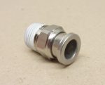   SMC KQG2H08-02S pneumatikus rozsdamentes acél gyorscsatlakozó, 8mm csőhöz, R1/4" kúpos külső menet, 