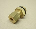   Szorítókúpos sárgaréz csatlakozó, egyenes cső/külső menetes csatlakozó, G1/4" menettel, 6mm rézcsőhöz, fékcsövekhez is.