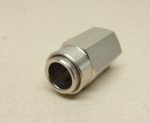   Pneumatikus fém egyenes csatlakozó, 1/4" belső menettel, 10mm-es push-in gyorscsatlakozóval, (APCF 10-1/4, 946M-10-1/4, A-50030N-10-1/4, LE3614-10-13, KQB2F10-G02)
