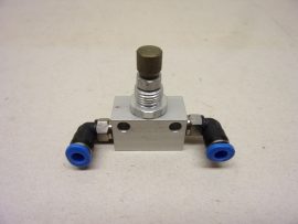 Festo GR-M5-B, 151213, Fojtó-visszacsapó szelep, 4mm 90° push-in gyorscsatlakozókkal, 115 l/min 0,5...10 bar, alumínium áramlásszabályozó szelep Festo GR-M5-B, 151213, Fojtó-visszacsapó szelep, 4mm 90° push-in gyorscsatlakozókkal, 115 l/min 0,5...10 bar, alumínium áramlásszabályozó szelep