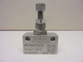 Bosch / Aventics 0821200009 Fojtó-visszacsapó szelep, 1/8", CC01 sorozat, 32 l/min 0,5...10 bar, 