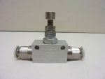   Bosch / Aventics 0821200008 Fojtó-visszacsapó szelep, 6mm-es push-in gyorscsatlakozókkal, CC01 sorozat, 130 l/min 0,5...10 bar, 