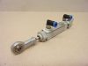 Rexroth R480052298 pneumatikus munkahenger, OCT sorozat, dugattyú Ø 10mm, lökethossz 25mm, QSML-M5-4, 153333, 4mm 90º-os push-in csatlakozókkal, gömbcsuklóval, és csuklós talppal 