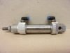 Rexroth 0822333502, MNI-DA-20-0025-D-31-01-1-00-000-00 kettősműködésű pneumatikus munkahenger, dugattyú Ø 20mm, lökethossz 25mm, QSL-1/8-4 4mm 90º-os push-in csatlakozók, kétoldali csillapítás, 
