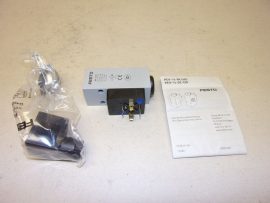 Festo PEV-1/4-B, 10773 nyomáskapcsoló, G1/4" csatlakozás, 1...12 bar, NC/NO, max. 250 VAC 5 A, Elektromos csatlakozó: DIN 43650, A forma, IP65 Festo PEV-1/4-B, 10773 nyomáskapcsoló, G1/4" csatlakozás, 1...12 bar, NC/NO, max. 250 VAC 5 A, Elektromos csatlakozó: DIN 43650, A forma, IP65