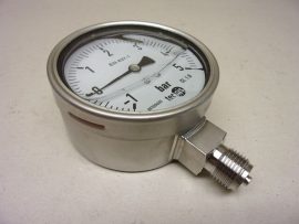 tecsys 7005515 manovákuummérő, -1 ... +5 bar, glicerines, 100mm átmérő, 1/2" menet, xyz