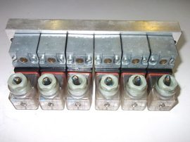 Szeleptömb 6 részes, mágnestekerccsel, 24VDC, Bosch 0820019526 6db + alaplap